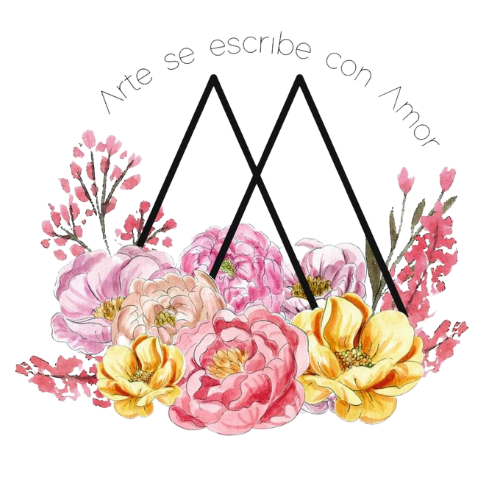 Logo transparente Arte se escribe con amor